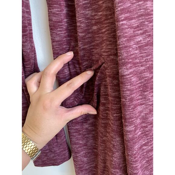 Anthropologie Saturday Sunday Tunic Dress Cowl Neck Long Sleeve Crochet Size L - Picture 11 of 16